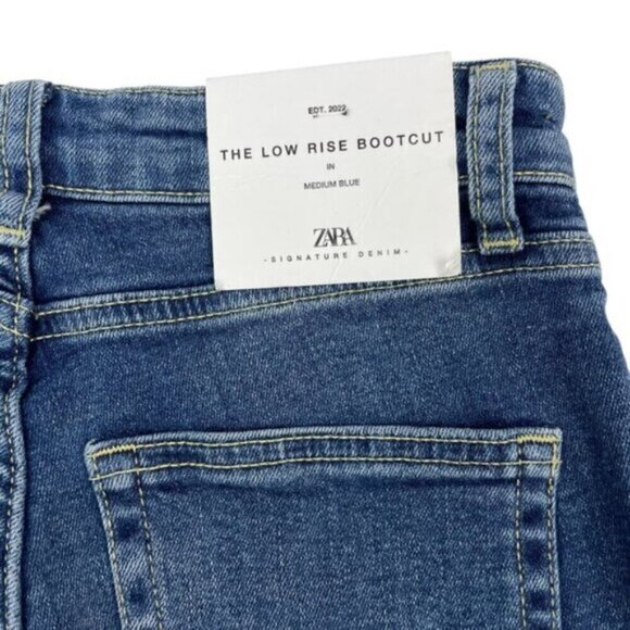 Zara Womens The Low Rise Bootcut Jean Size 0 Slim Fit - Picture 7 of 8